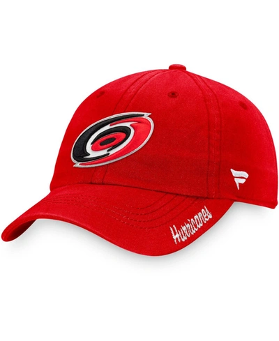 Fanatics Women's Red Carolina Hurricanes Primary Logo Adjustable Hat