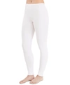 Cuddl Duds Plus Size Softwear With Stretch High Waisted Leggings In White