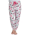 MUK LUKS PRINTED FLEECE PAJAMA PANTS