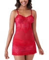 Wacoal Embrace Lace Chemise Nightgown 814191 In Persian Red