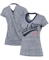 Touché Women's Navy Boston Red Sox Hail Mary V-neck Back Wrap T-shirt In Navy