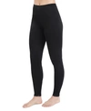 Cuddl Duds Softwear With Stretch High-waisted Maternity Layering Leggings In Black