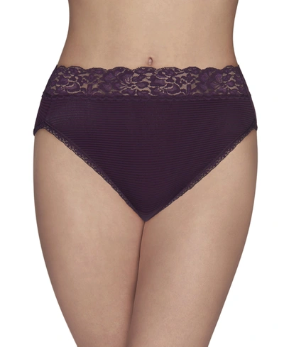 VANITY FAIR WOMEN'S FLATTERING LACE HI-CUT PANTY UNDERWEAR 13280, EXTENDED SIZES AVAILABLE