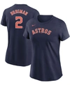 Nike Women's Alex Bregman Navy Houston Astros Name Number T-shirt In Navy