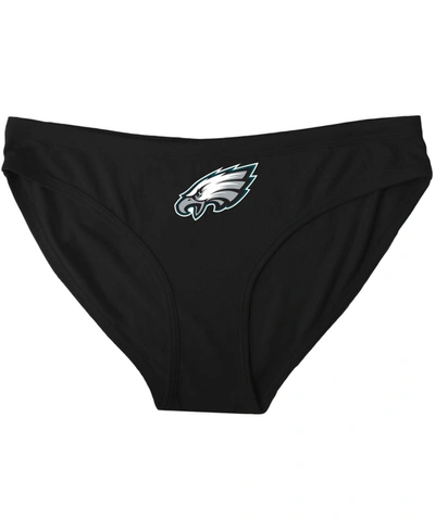Concepts Sport Women's  Black Philadelphia Eagles Solid Logo Panties