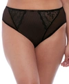 Elomi Plus Size Charley High Leg Brief Panty El4386 In Black