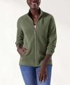 Tommy Bahama Women's New Aruba Full Zip Top In Palm Moss