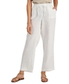 Charter Club Women's 100% Linen Drawstring-waist Pants, Created For Macy's In Bright White