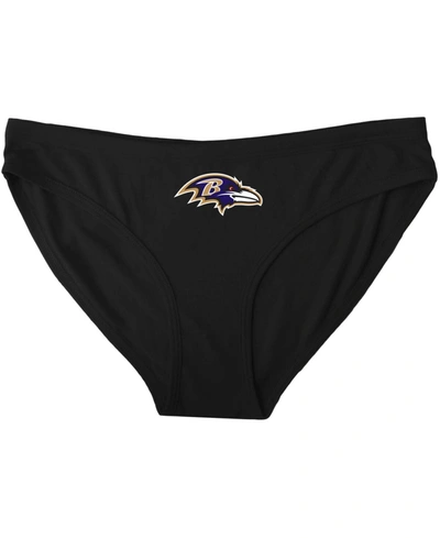 Concepts Sport Women's S Black Baltimore Ravens Solid Logo Panties