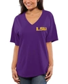 SPIRIT JERSEY WOMEN'S PURPLE LSU TIGERS OVERSIZED T-SHIRT