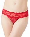 B.tempt'd By Wacoal Lace Kiss Thong Underwear 970182 In Crimson Red