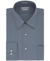 Van Heusen Mens Poplin Regular Fit Button-down Shirt In Grey