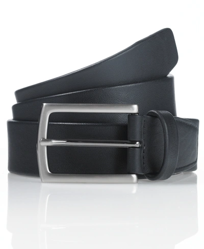 Perry Ellis Portfolio Men's Leather Casual Belt In Black