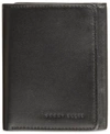 Perry Ellis Portfolio Men's Leather Gramercy Slim Trifold Wallet In Gramercy S