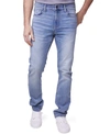 Lazer Mens Denim Distressed Straight Leg Jeans In Kaspar