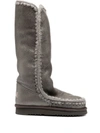Mou Calf-length Snow Boots In Grau