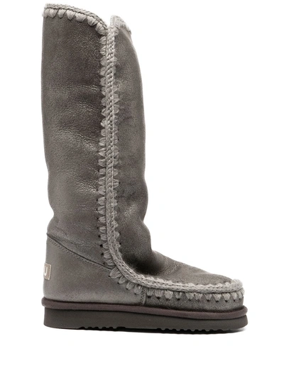 Mou Calf-length Snow Boots In Grau