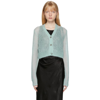 Acne Studios Kadilla V-neck Mohair-blend Cardigan In Pale Blue