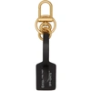 OFF-WHITE BLACK & GOLD ZIP-TIE KEYRING