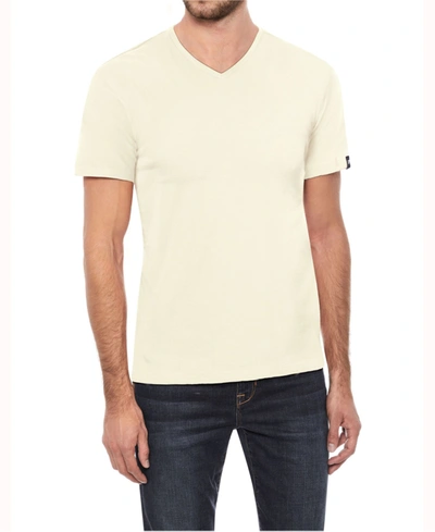 X-ray Men's Basic V-neck Short Sleeve T-shirt In Buttercream