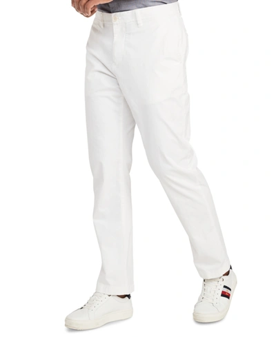 Tommy Hilfiger Men's Big & Tall Th Flex Stretch Custom-fit Chino Pants In Bright White