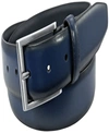Florsheim Men's Carmine Leather Belt In Navy