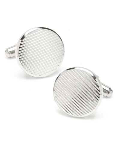 Ox & Bull Trading Co. Ox Bull & Trading Co Line Cufflinks In Silver