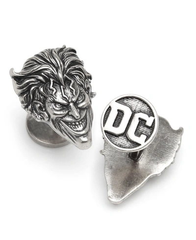 Dc Comics Joker Face Cufflinks In Silver