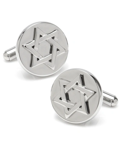 Ox & Bull Trading Co. Ox Bull Trading Co Star Of David Cufflinks In Silver