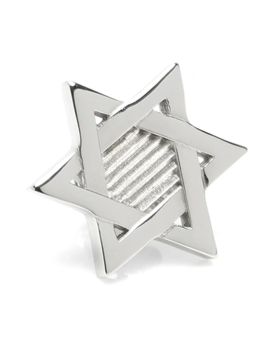 Ox & Bull Trading Co. Ox Bull & Trading Co Star Of David Lapel Pin In Silver