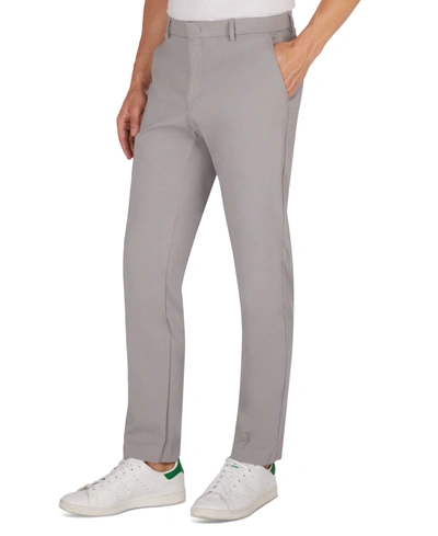 Tommy Hilfiger Men's Modern-fit Th Flex Stretch Solid Performance Pants In Light Grey
