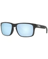 Oakley Holbrook Xl Prizm Deep Water Polarized Square Mens Sunglasses Oo9417 941725 59 In Matte Black Camo/prizm Deep Water Polari