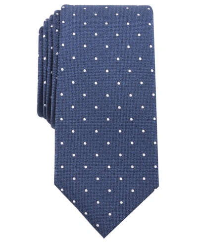 Bar Iii Men's Frye Dot Skinny Tie, Created For Macy's In Navy
