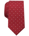 Bar Iii Men's Frye Dot Tie, Created For Macy's In Red