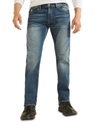 Guess Men's Eco Mateo Medium Wash Relaxed Jeans In Blue Denim