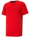 Puma Big & Tall Cat Mens Fitness Workout Shirts & Tops In Red