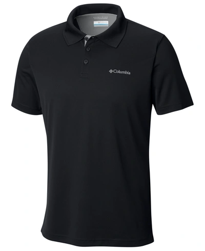 Columbia Big & Tall Mens Uv Protection Lightweight Polo In Black