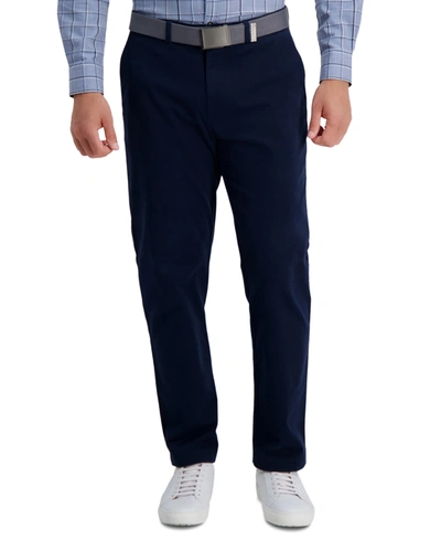 Haggar Men's Classic-fit Soft Chino Dress Pants In Navy