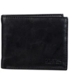 Kenneth Cole Reaction Men's Technicole Stretch Slimfold Wallet In Black