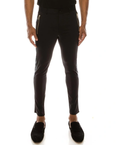 Ron Tomson Men's Modern Gauge Slim-fit Track Pants In Black