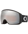 Oakley Womens Black Oo7104 00 Flight Tracker L Prizm™ Snow Goggles In Matte Black