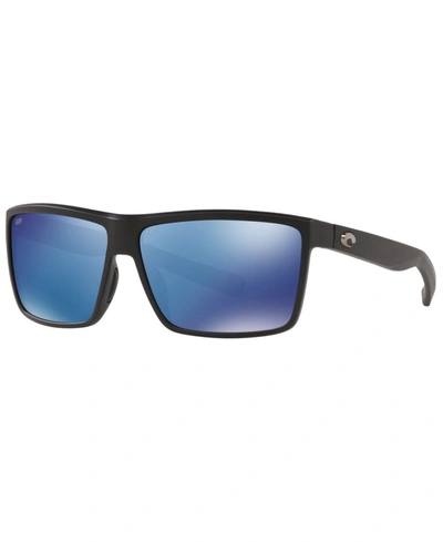 Costa Del Mar Men's Freedom Series Rinconcito 60 Polarized Sunglasses, 6s901660-zp In Shiny Usa Black