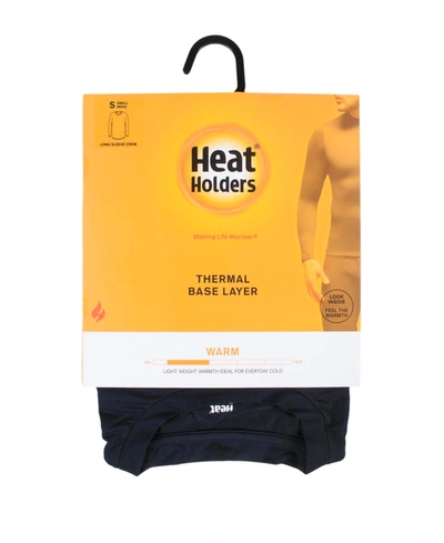 Heat Holders Men's Warm Base Layer Tops In Black