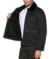CLUB ROOM MEN'S FAUX SUEDE JACKET, CREATED FOR MACY'S