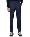 Hugo Boss Slim-fit Trousers In Virgin Wool With Stretch In Dark Blue