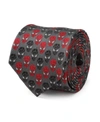Marvel Men's Spider-man Chevron Tie In Gray
