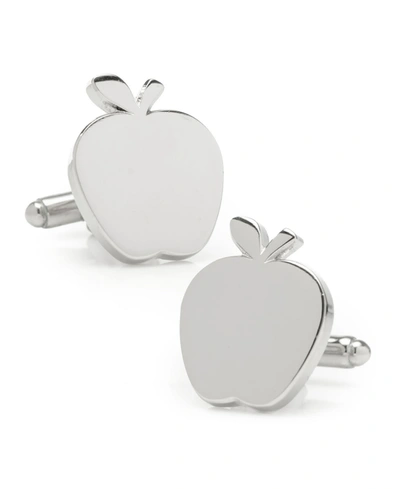 Cufflinks, Inc Men's Apple Cufflinks In Silver-tone