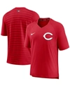 Nike Men's Red Washington Nationals Authentic Collection Pregame Performance V-neck T-shirt In Red