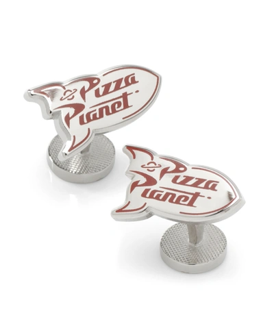 Disney Men's Toy Story Pizza Planet Cufflinks In Silver-tone