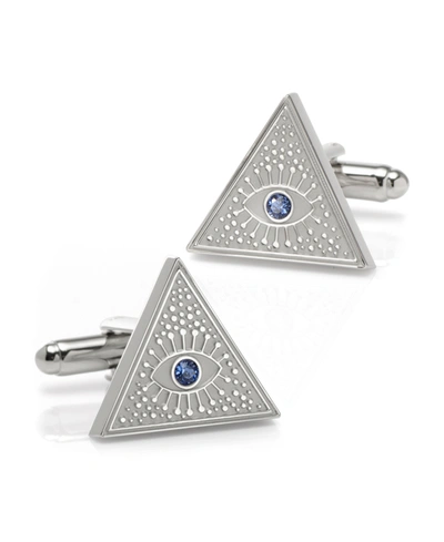 Ox & Bull Trading Co. Men's Evil Eye Amulet Cufflinks In Silver-tone